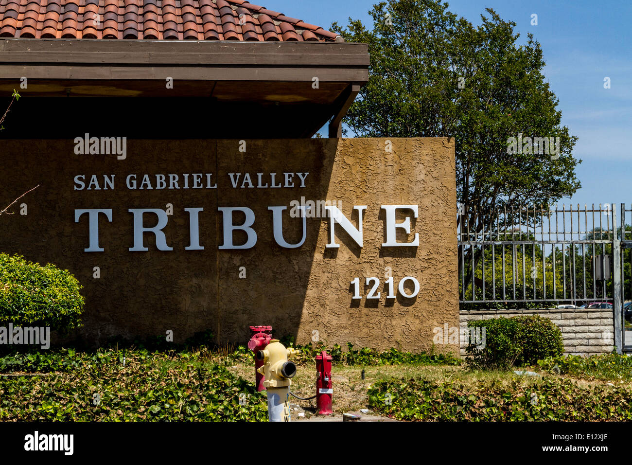 The San Gabriel Valley Tribune Newspaper offices Stock Photo