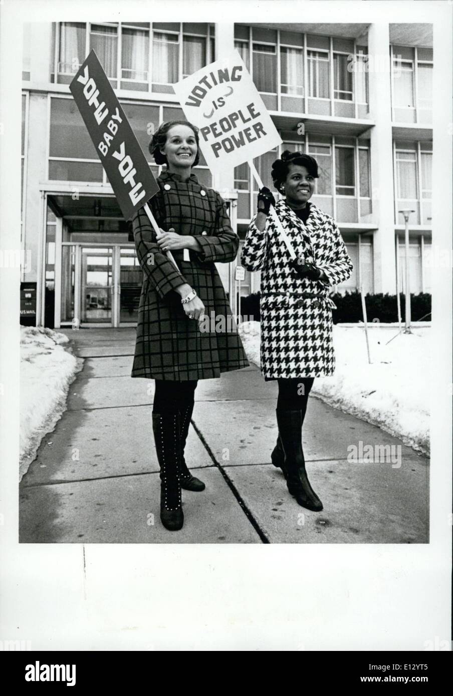 Feb. 26, 2012 - League of women voters, 1970 : Flint, Mich. Journal) Stock Photo