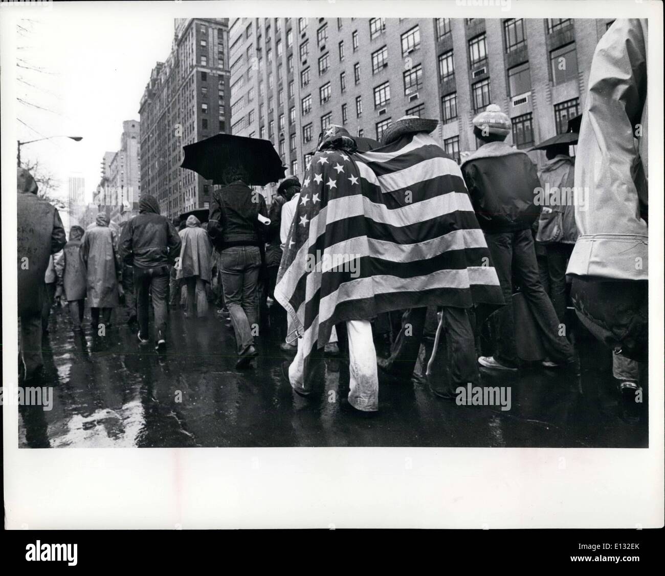 Feb. 26, 2012 - Ã¢â‚¬Å“Moral for PeaceÃ¢â‚¬Â, April 22, 1972, New York. Stock Photo