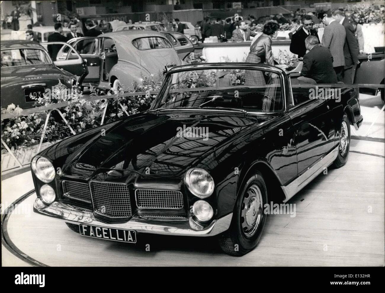 Feb. 26, 2012 - Opening of Paris Motor Show. The Facella , a new 9 C.V. Sporting Car presented by Facel-Vega, one of the features of the Paris Motor Show. Oct. 1st/59 Stock Photo