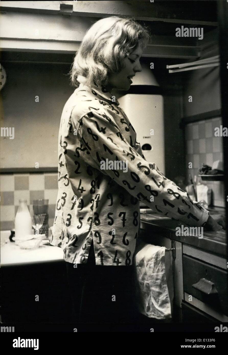 Feb. 26, 2012 - In the modern galley, Yvonne gets on with the washing up. Stock Photo