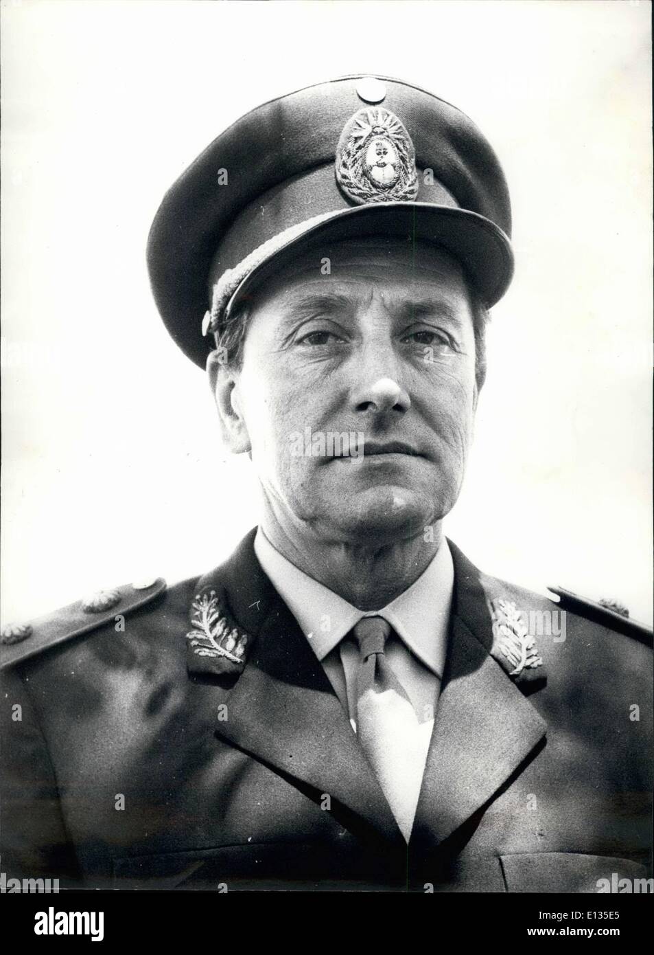 Feb. 28, 2012 - Argentine General Adolf Candido Lopez predicts fall of Ongania Government General Candido Lopez. 12-1-68 Stock Photo