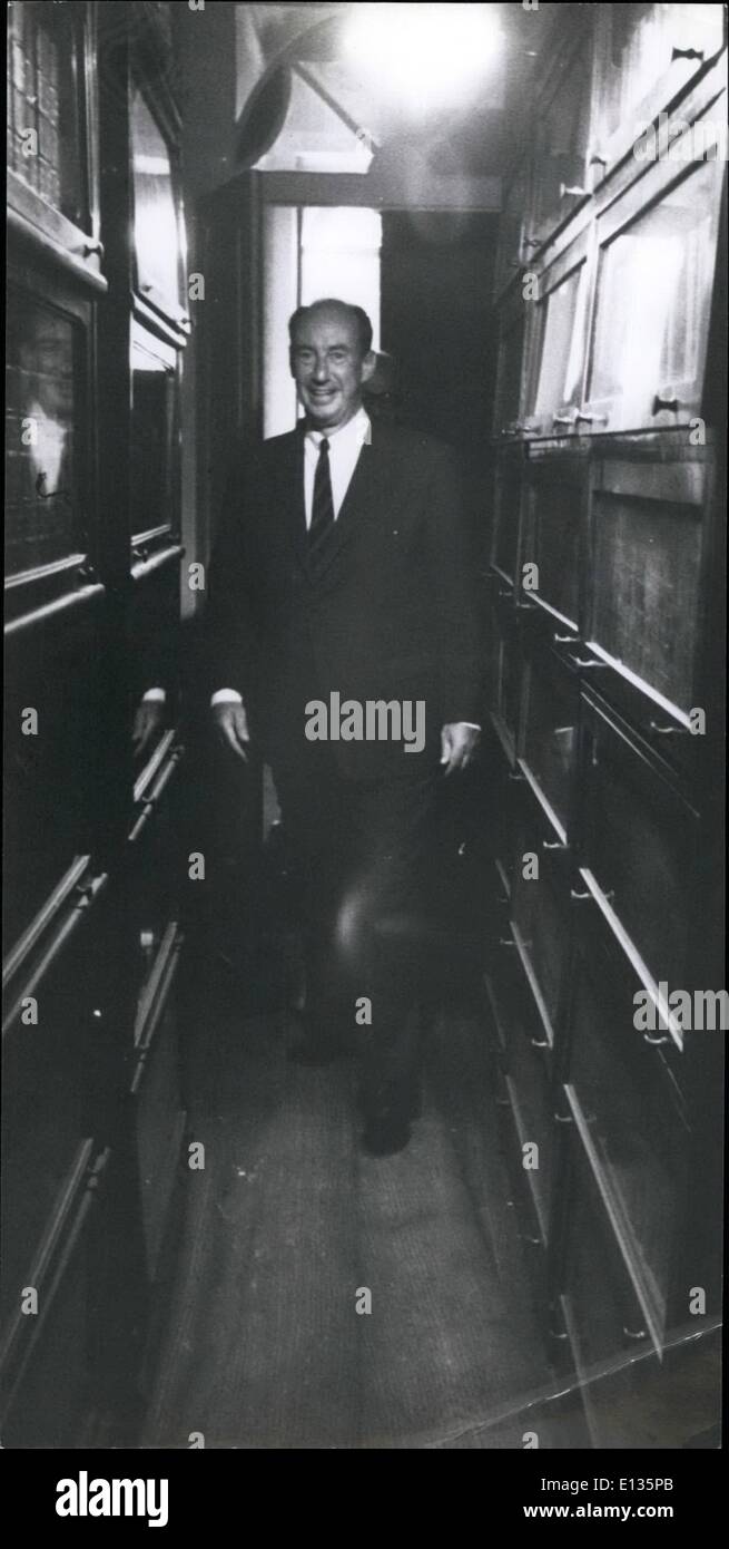 Feb. 28, 2012 - Adlai Stevenson in Rio, Brazil, 1960 Stock Photo