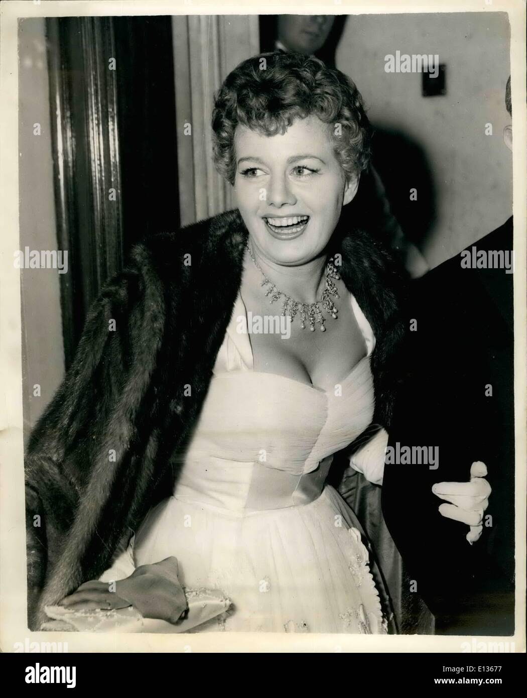 Feb. 28, 2012 - QUEEN ATTENDS ROYAL FILM PERFORMANCE AT THE EMPIRE LEICESTER SQUARE PHOTO SHOWS:- SHELLY WINTERS, the American film star seen arriving for the show this evening. Stock Photo