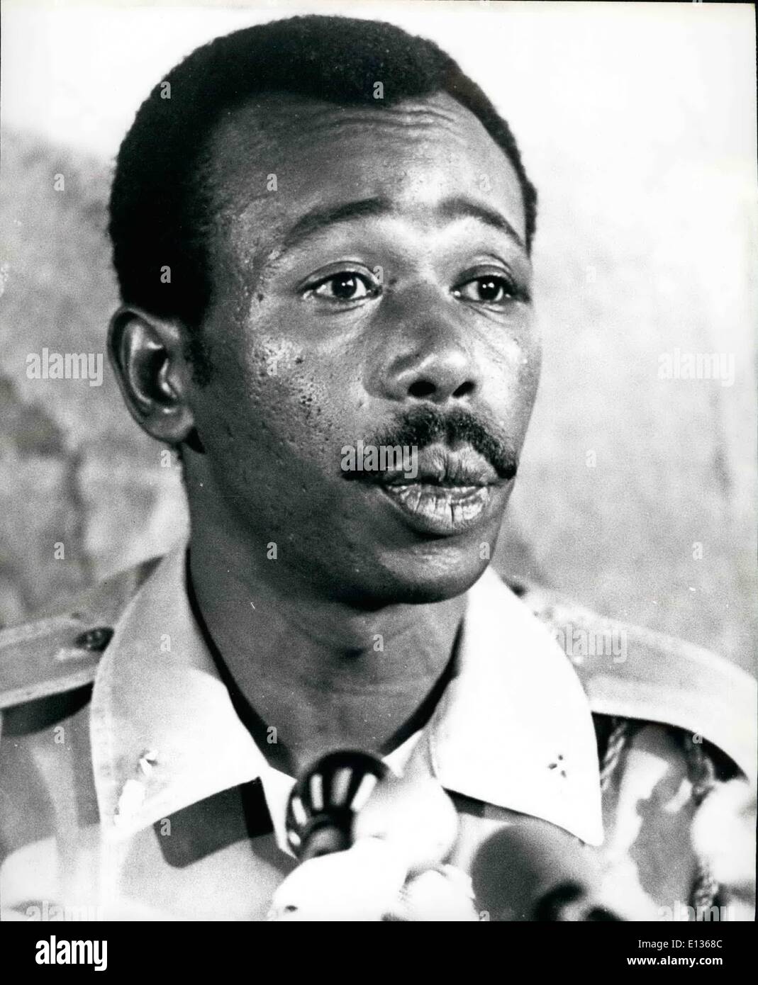 Feb. 28, 2012 - Mengistu. Ethiopia Lt. Col. Mengistu Haile Mariam, Chairman of the Ethiopian Provisional Military Administrative Council. He is also the Head of State and the most powerful man in Ethiopia. Stock Photo