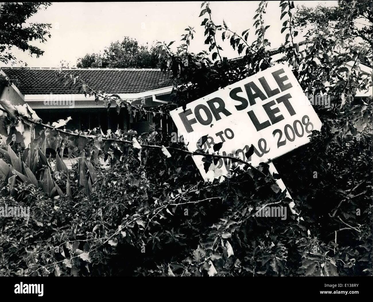 Feb. 29, 2012 - Rhodesia- Fort Victoria: One of the many white homes for sale in Rhodesia An average of 1,800 whites a mouth are taking the ''chicken run. Stock Photo