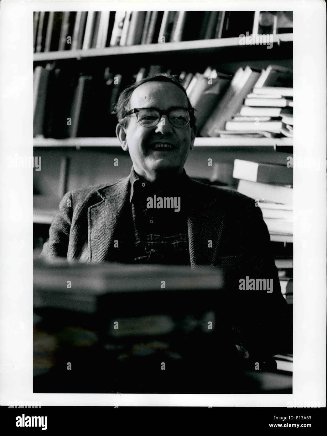 Feb. 29, 2012 - Nobel Prize in Economics 1978 - Dr. Herbert A Simon Conie ellon University, burgh, Pennsylvania Im Stock Photo