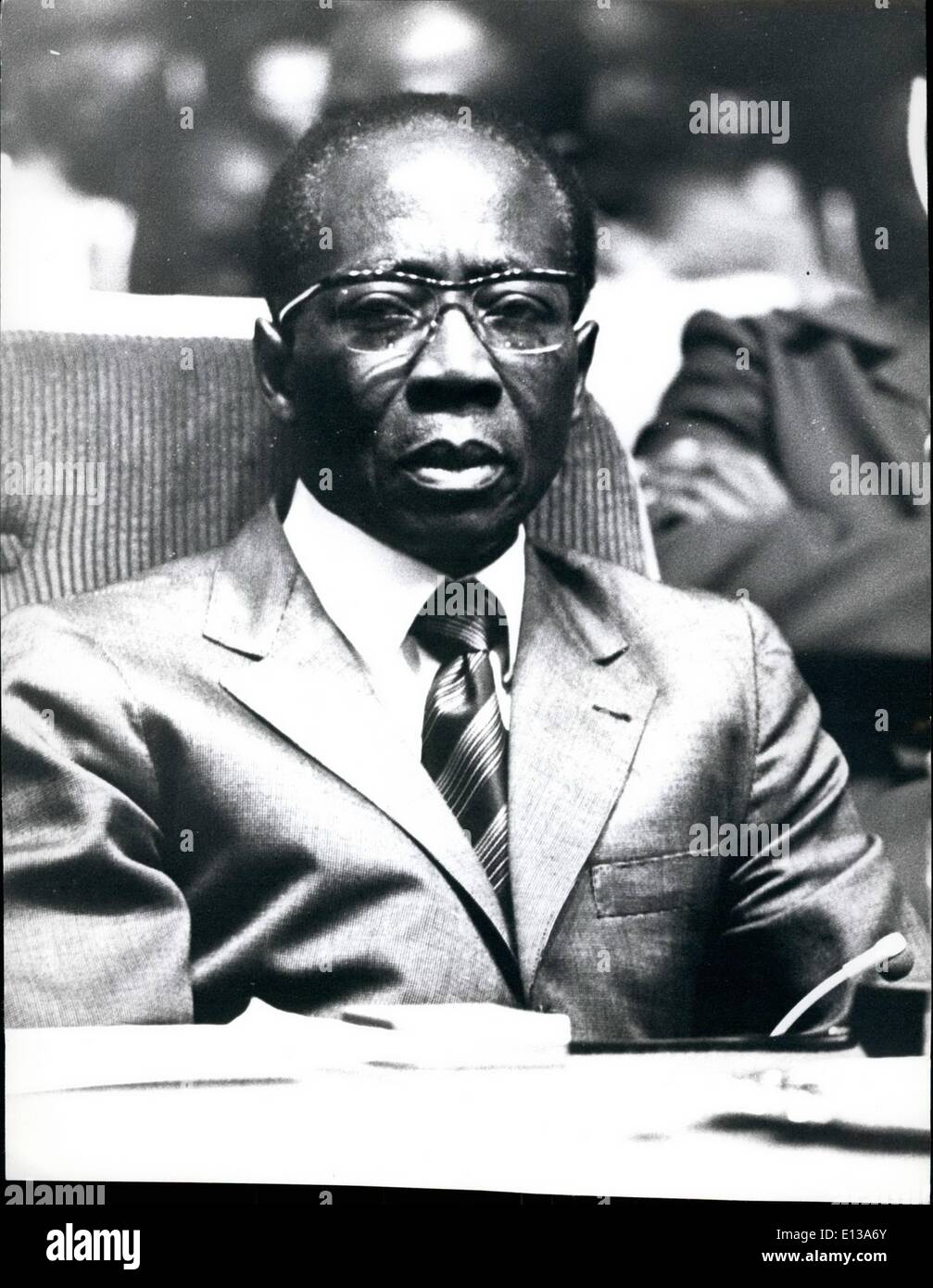 Feb. 29, 2012 - Leopold Sedar Senghor, President of Senegal since September 5, 1960. Born October 9, 1906. ix (Cr Stock Photo