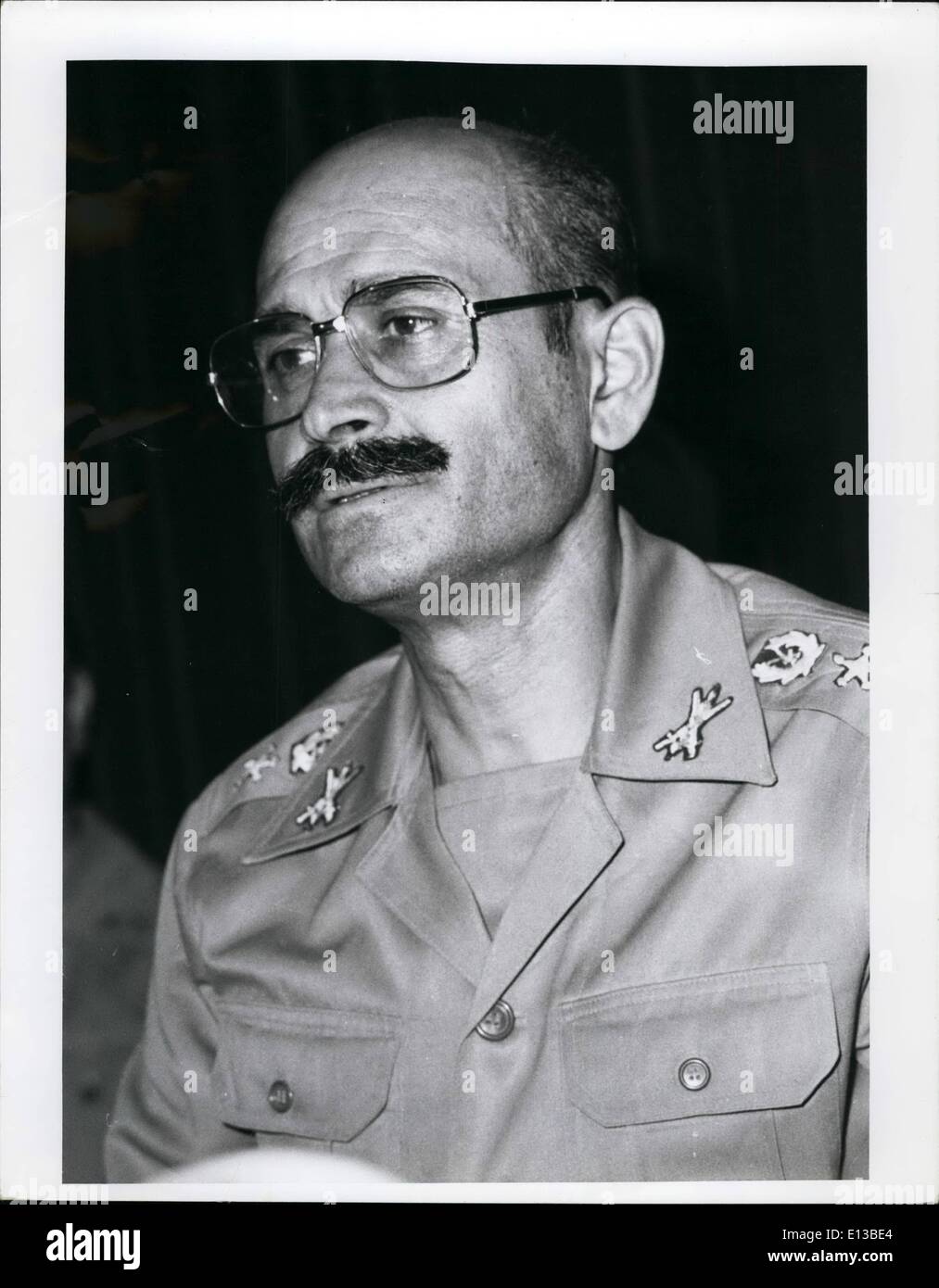 Feb. 29, 2012 - General Fallahy Chief of Staff Stock Photo
