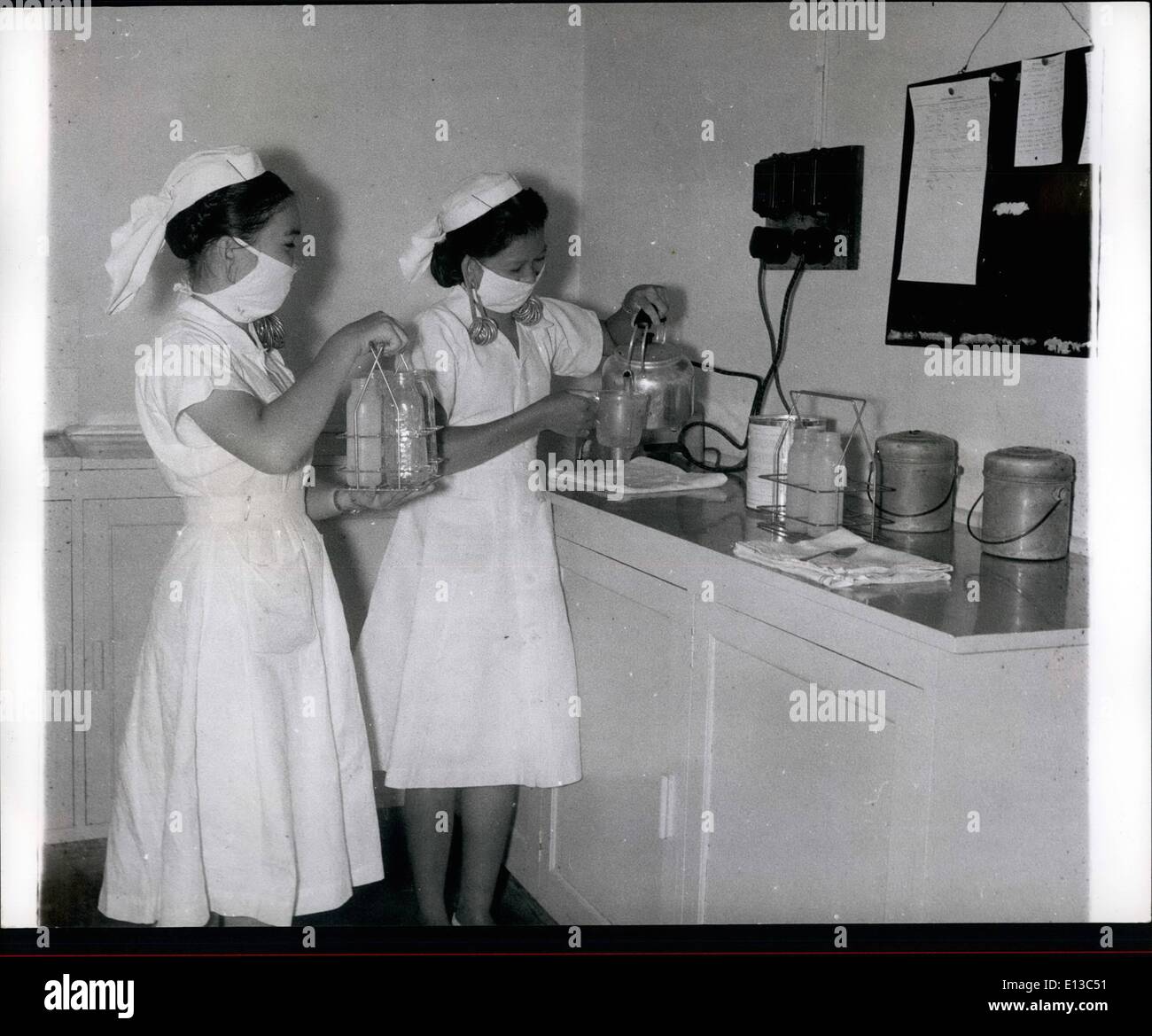 Two kayan tribe girls undergoing training kuching general hospital hi