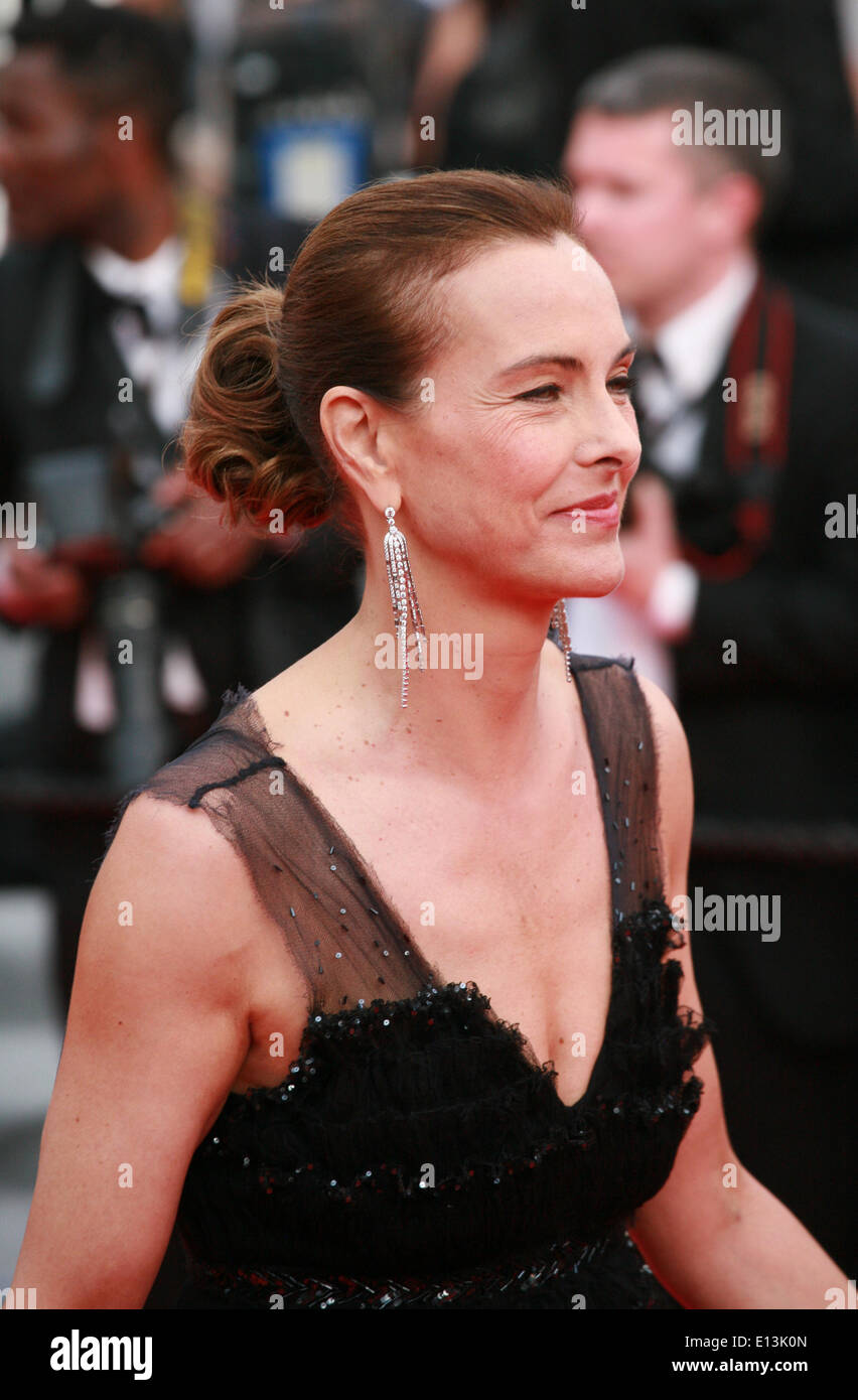 Cannes, France. 21st May 2014. Carole Bouquet at The Search gala screening red carpet at the 67th Cannes Film Festival France. Tuesday 20th May 2014 in Cannes Film Festival, France. Credit:  Doreen Kennedy/Alamy Live News Stock Photo