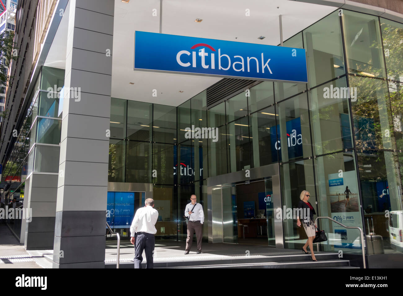 Sydney Australia,citibank,bank,branch,front,entrance,AU140311003 Stock Photo