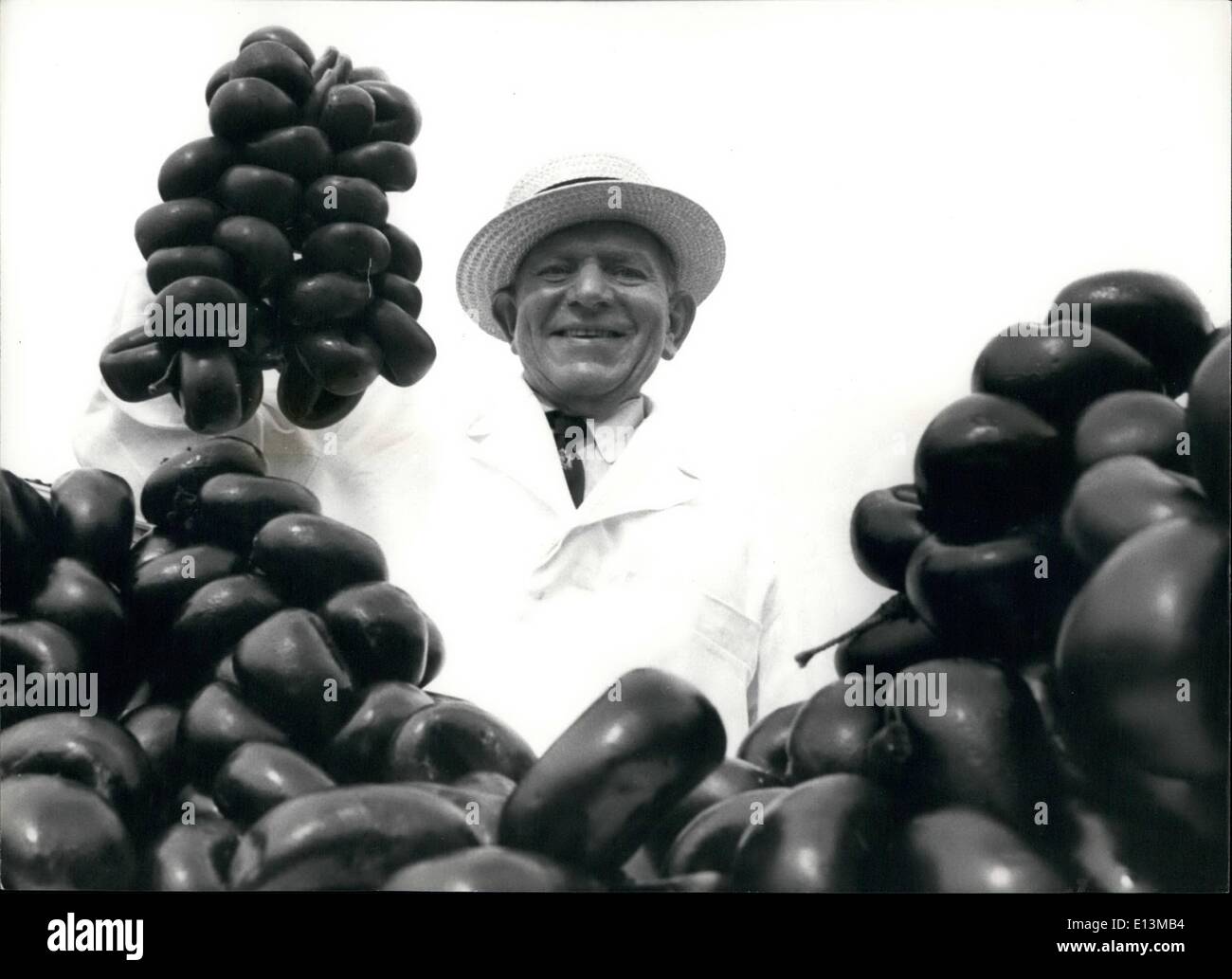 Mar. 02, 2012 - Albert Hirst aged 67 with the latest batch of his world famous Black Puddings, at this factory in Queen's Road, Stock Photo