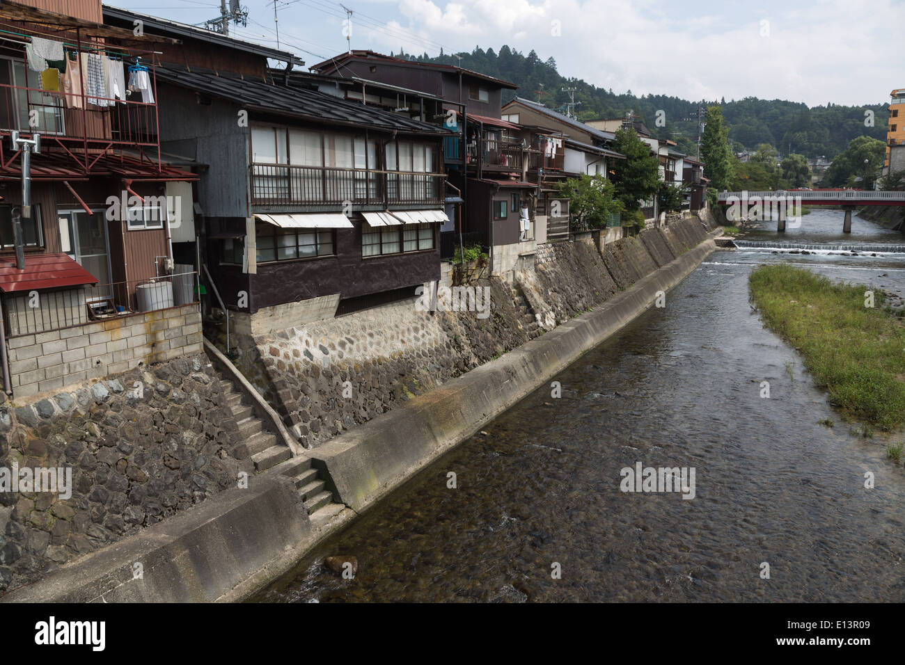 A view of part of one of the towns in Japan. Stock Photo