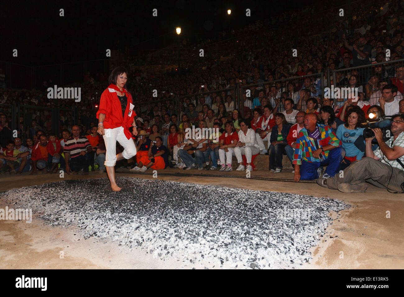 Paso del Fuego. San Pedro Marnique. Castilla y Leon. Soria. Spain Stock Photo