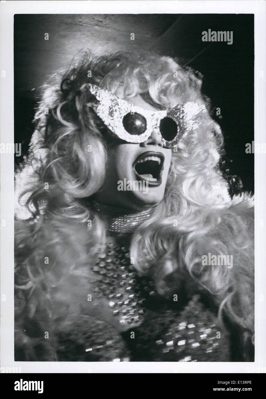 Mar. 27, 2012 - Transvestite at Hookers Ball in NYC at Copa Cabana Stock Photo