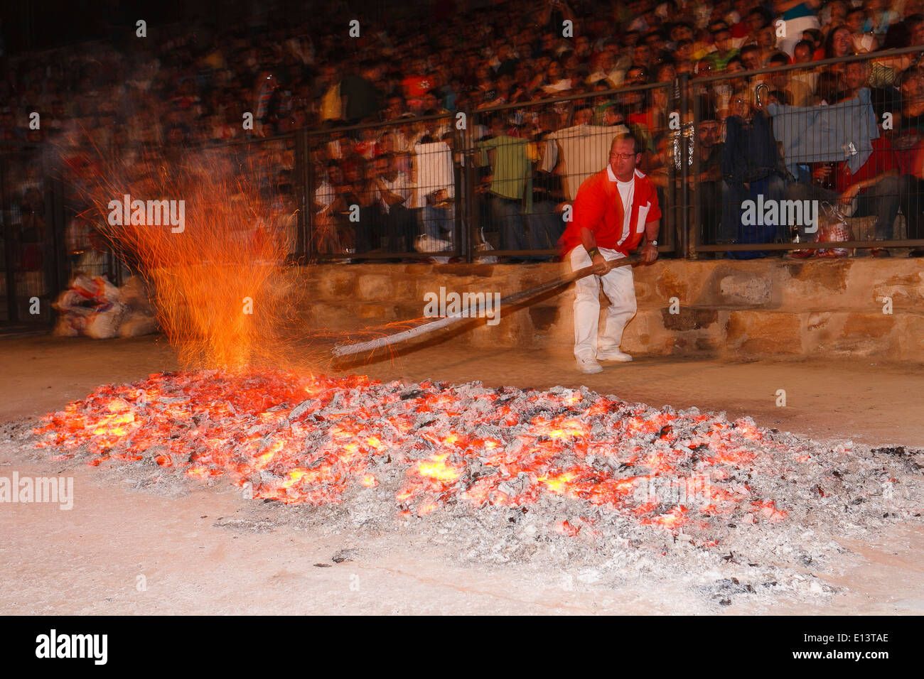 Paso del Fuego. San Pedro Marnique. Castilla y Leon. Soria. Spain Stock Photo