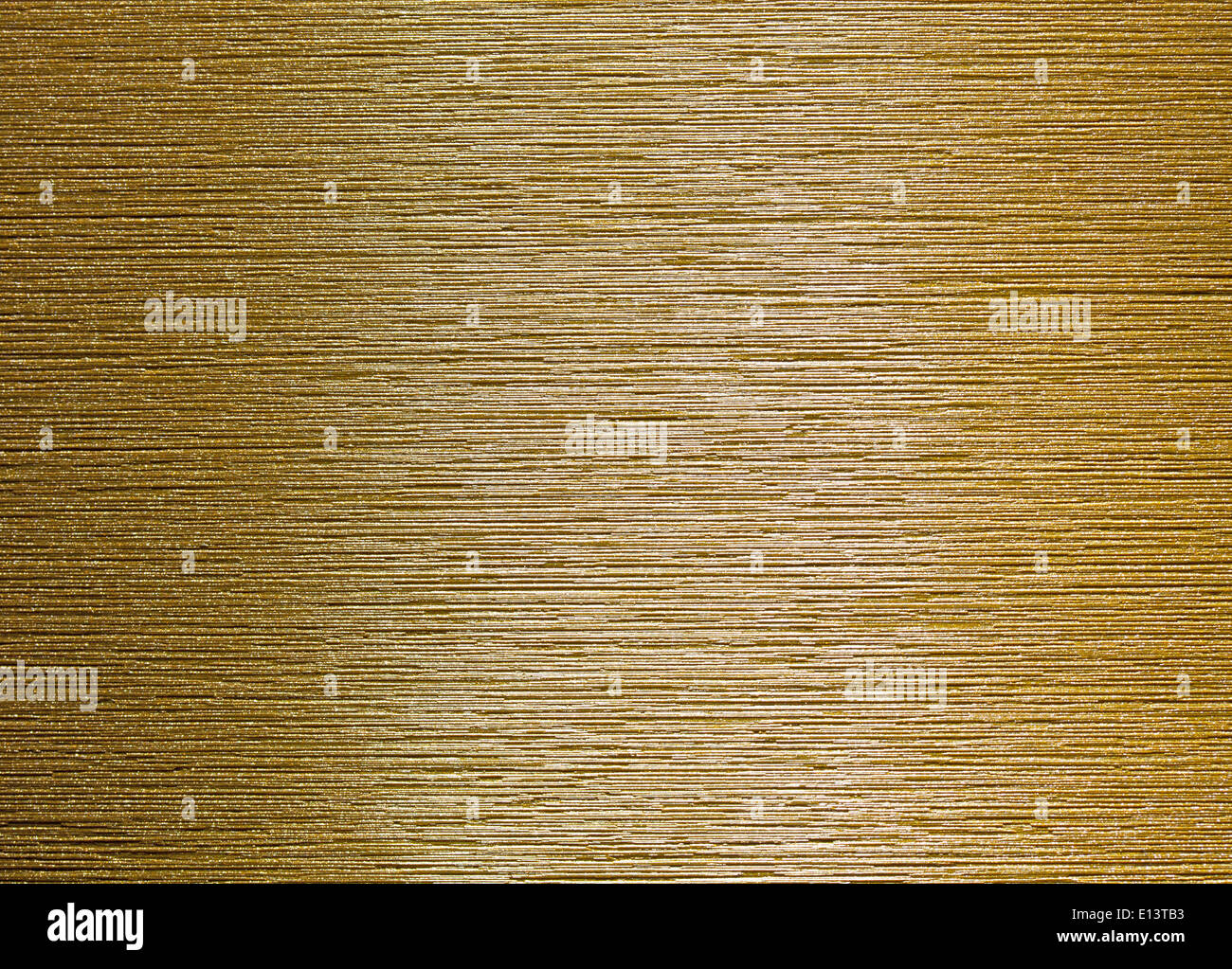 real brushed golden metal background Stock Photo