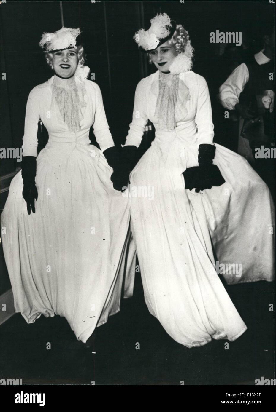 Mar. 27, 2012 - Au Bal Des Beaux Arts de New York. Lady Furness at Mrs. Vanderbilt. P Stock Photo