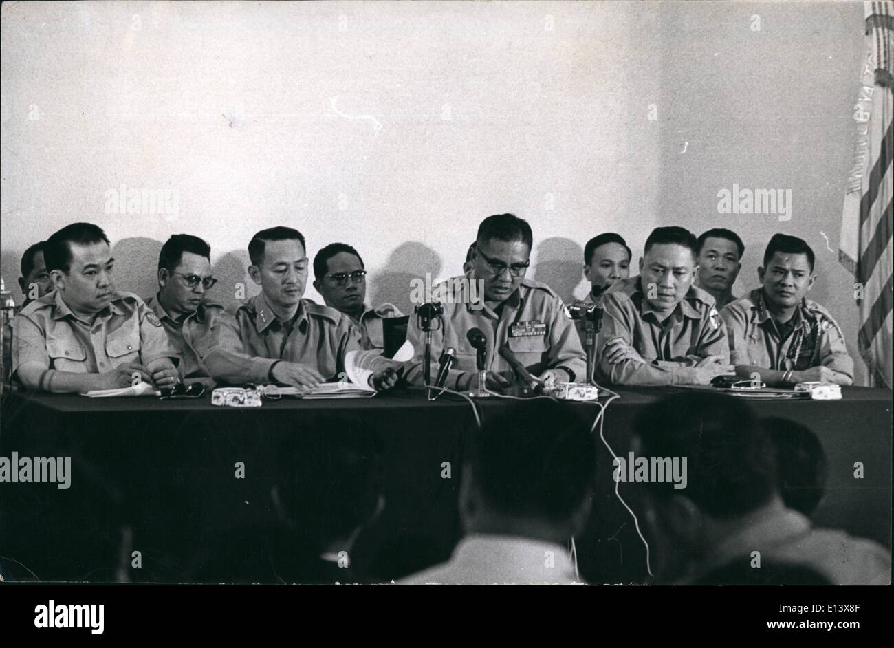 Mar. 27, 2012 Military Junta leaders of South Vietnam. Photo shows