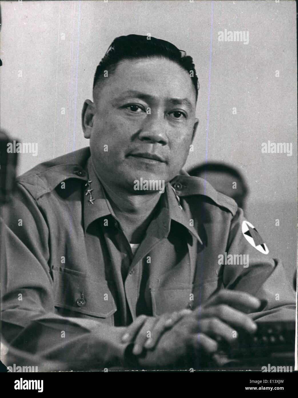 Mar. 27, 2012 - Top Military Junta Leaders of South Vietnam. Major General Tran Van Don, Minister of Defense and 1st Vice Minister. Stock Photo
