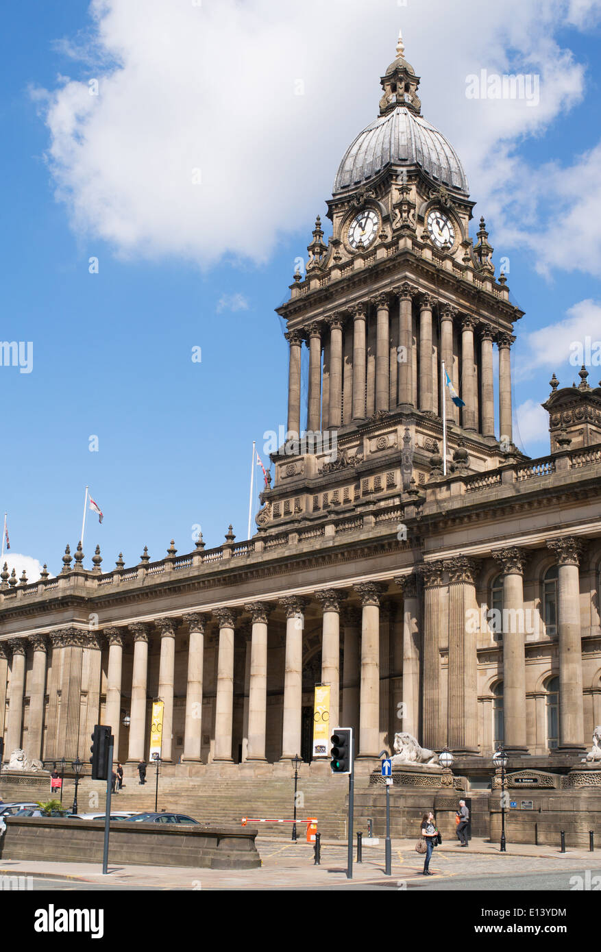 Leeds Town Hall, Yorkshire, England, UK Stock Photo