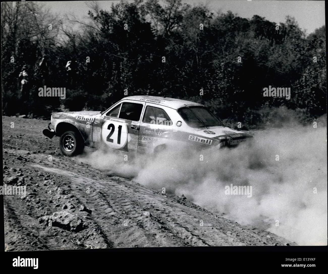 Mar. 27, 2012 - ''Annabel's'' entry, a Ford Escort driven by Robi Hillyar and Rally 1972 Mark Birley. Stock Photo
