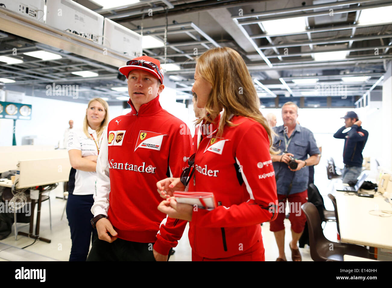 Motorsports: FIA Formula One World Championship 2014, Grand Prix of Monaco, #7 Kimi Raikkonen (FIN, Scuderia Ferrari), Stock Photo