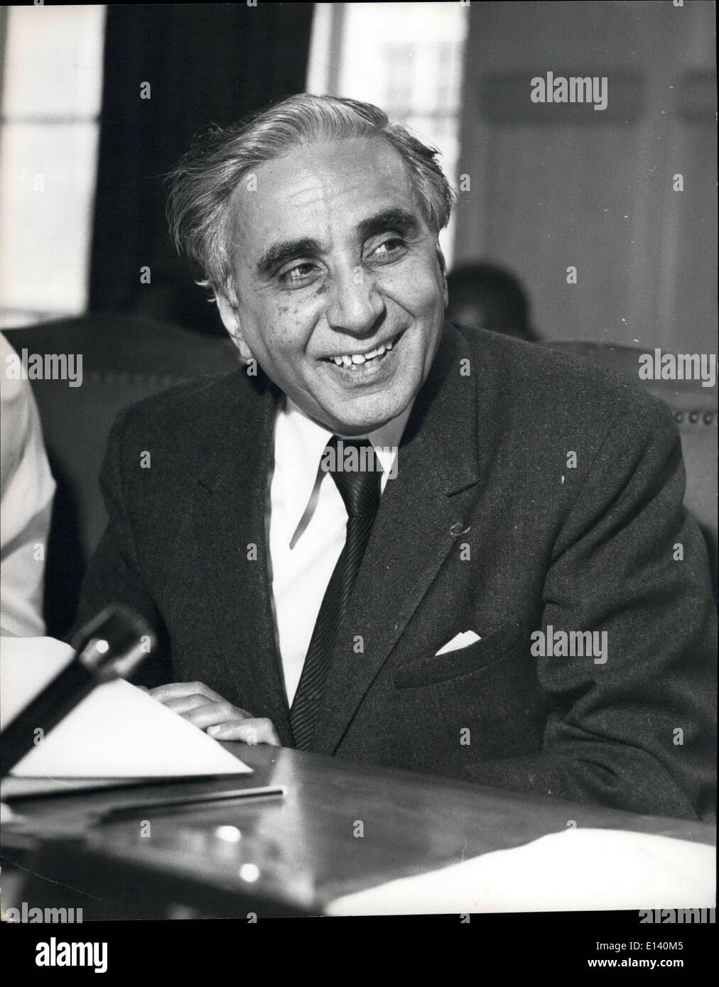 Mar. 31, 2012 - Tanzania: Jamal: Amir Habib Jamal, Minister for Commerce and Industry. Born 1922. Minister with various portfolios since 1959. Stock Photo
