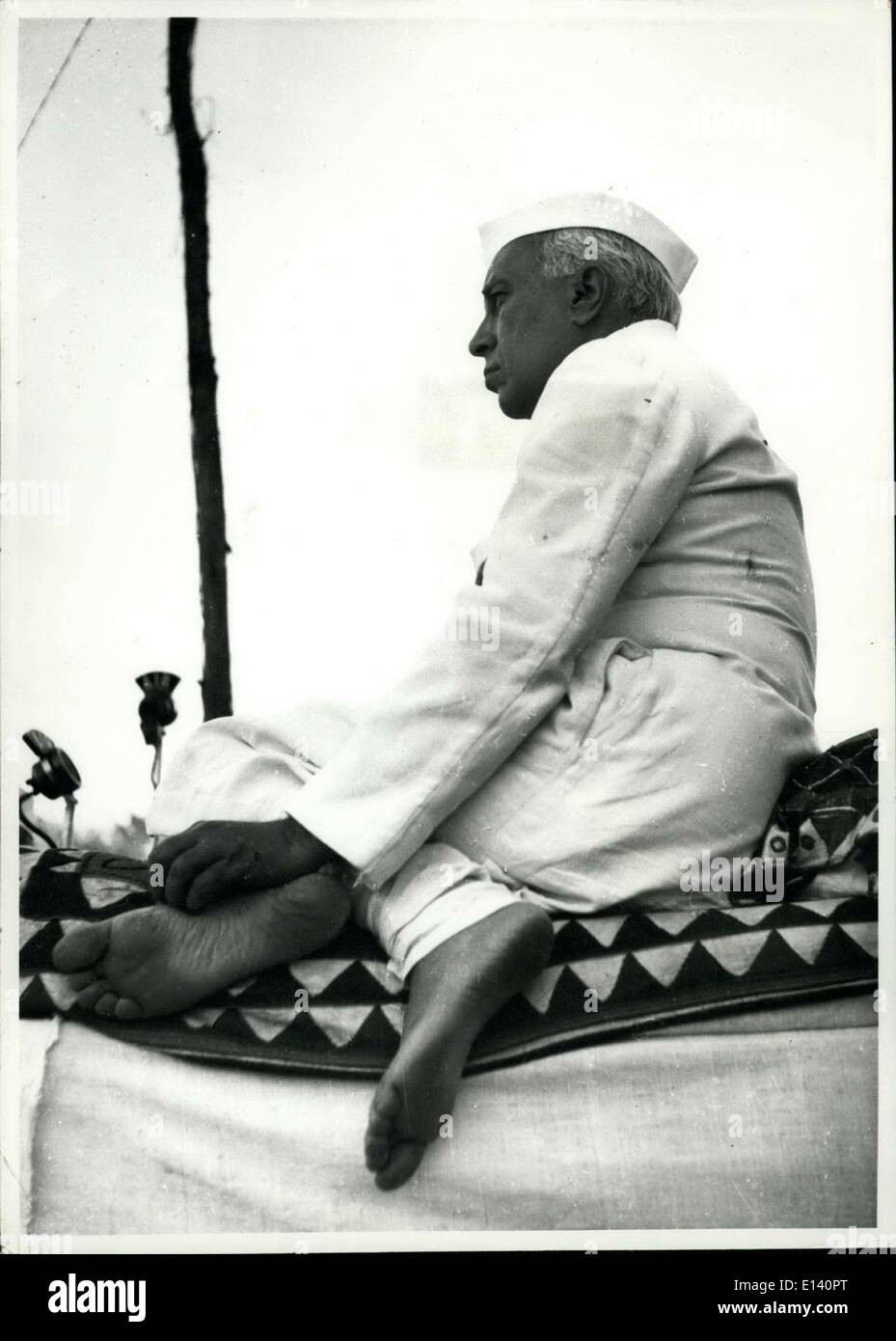 Mar. 31, 2012 - Mr. Jawahar Dal Nehru, Prime Minister of India. Stock Photo