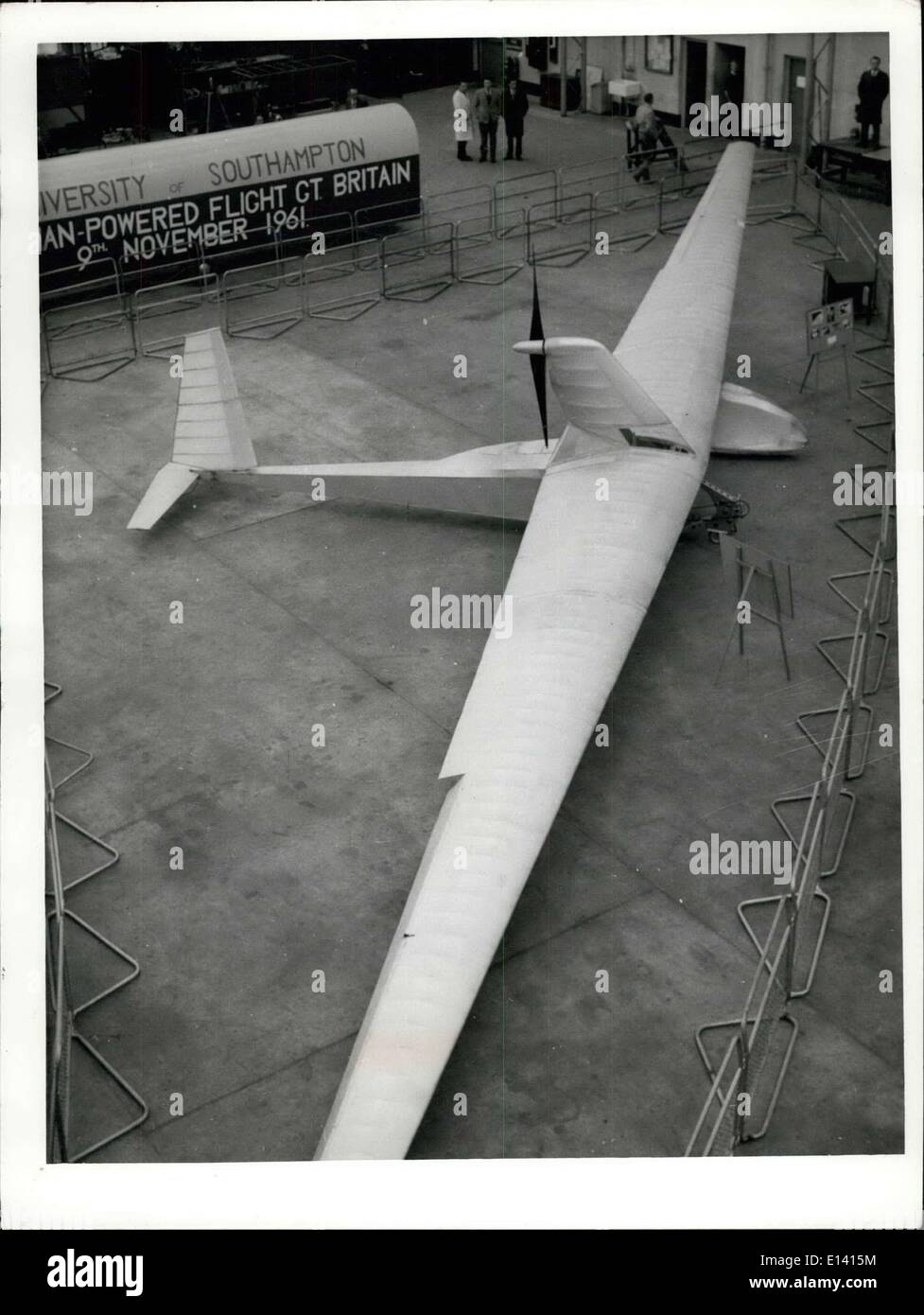 Mar. 31, 2012 - S.U.N.P.A..C. a highly successful project which achieved the distinction of making the first man-powered flight Stock Photo