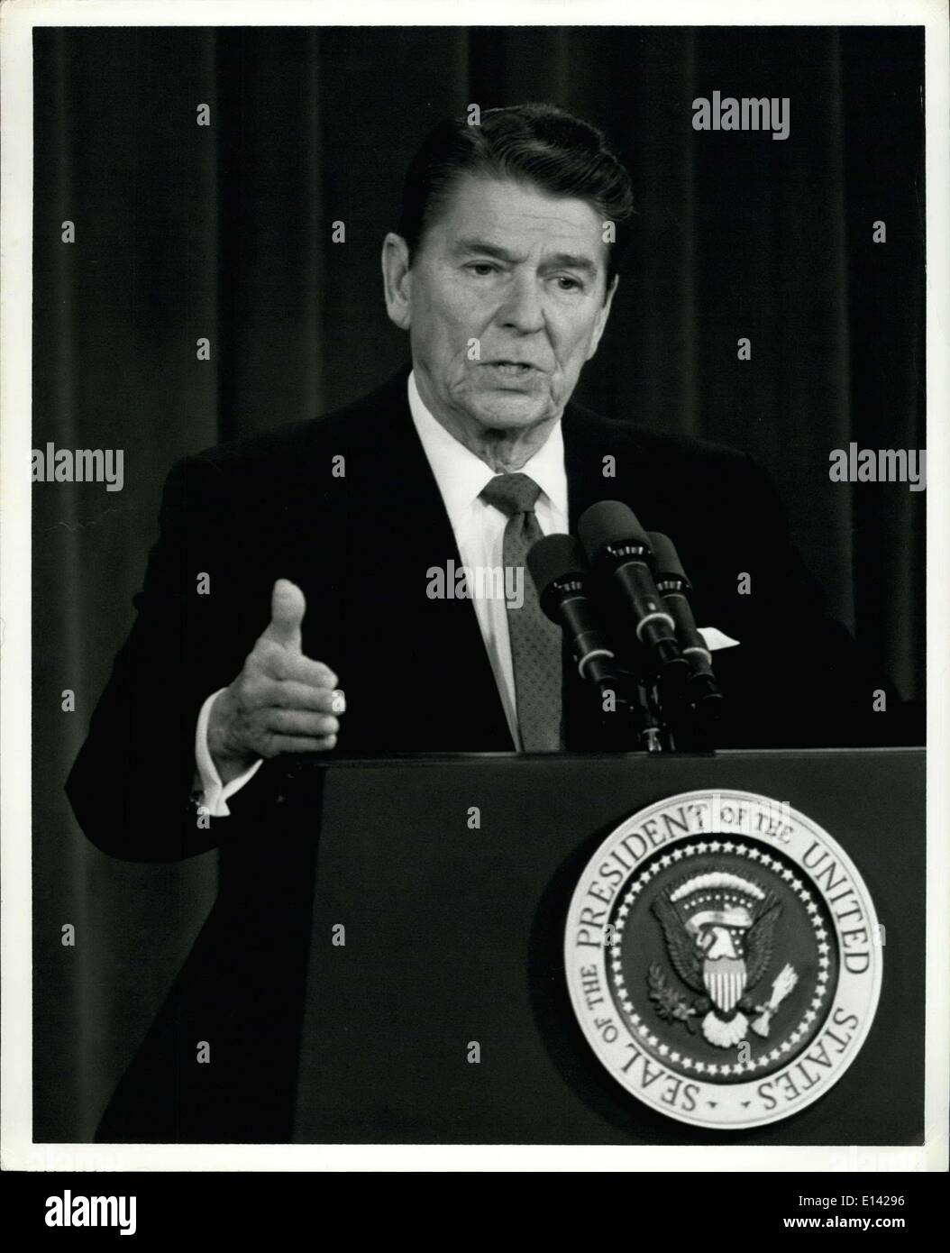 Ronald reagan press hi-res stock photography and images - Alamy