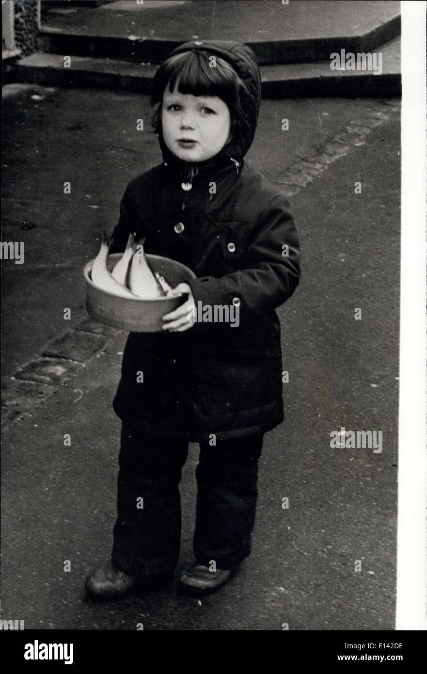 Apr. 04, 2012 - Crown Prince Frederik Feeds his Penguin friend. Little Crown Prince Frederik, son of Queen Margrethe and Prince Stock Photo