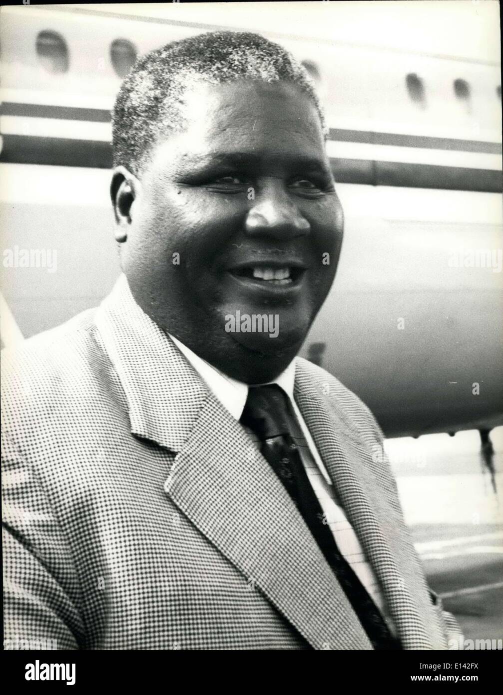 Mar. 31, 2012 - Rhodesia: Nkomo: Joshua Nkomo, President on the Zimbabwe African People's Union ZAPU . Born 1917. President ANC Stock Photo