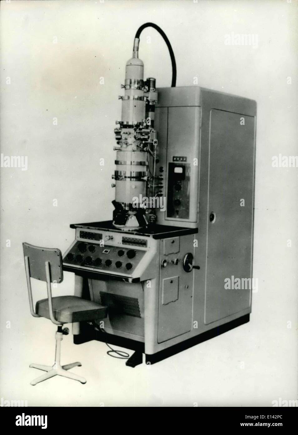 Apr. 04, 2012 - The JEM Electron microscope is the latest type produced, and can be used for the transmission and reflection of Stock Photo
