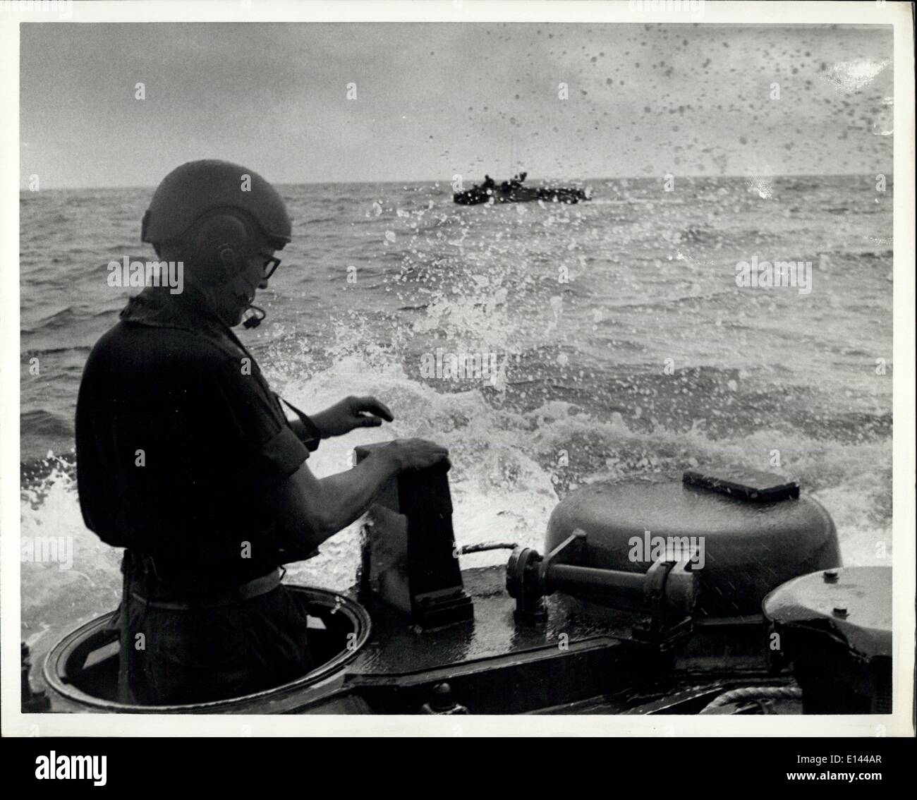 Apr. 04, 2012 - Amphibious Assault Vehicle In The Water Stock Photo