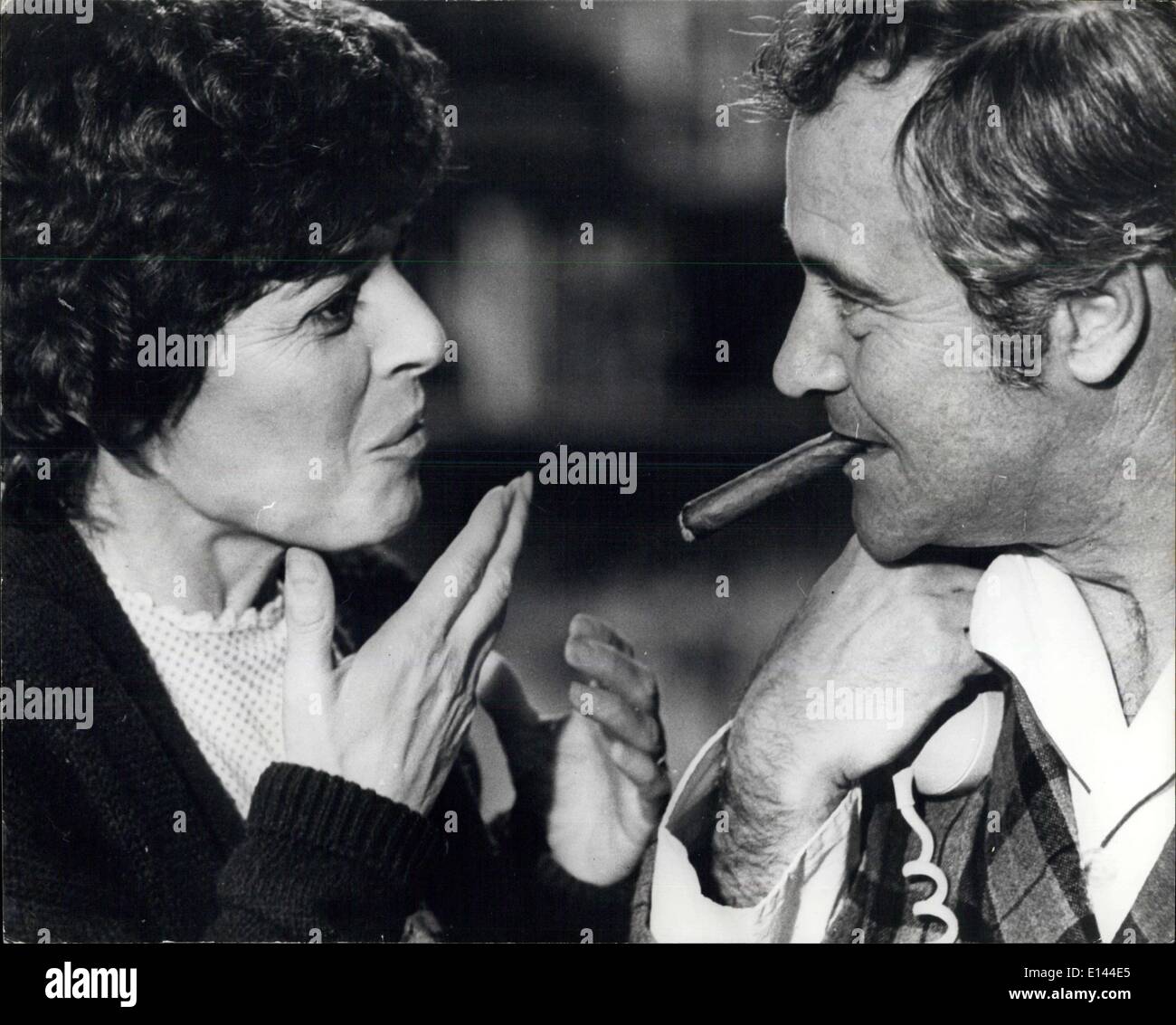 Apr. 04, 2012 - A Tip For Jack From Anne: Latest picture in the busy film career of Jack Lemmon is ''The Prisoner of Second Avenue'', described as a story about a harassed New Yorker. He is seen here discussing his role with co-star Anne Bancroft, who plays the part of his wife. It is Lemmon's 31st film role. Stock Photo