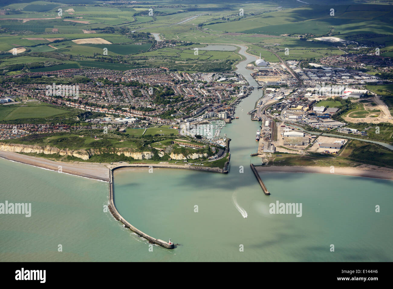 Aerial View of Newhaven Stock Photo