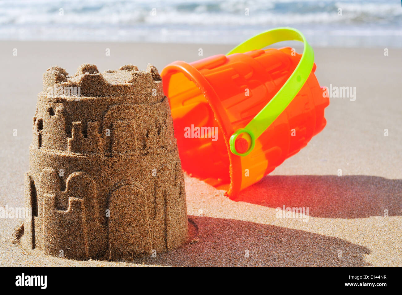 large sand castle bucket