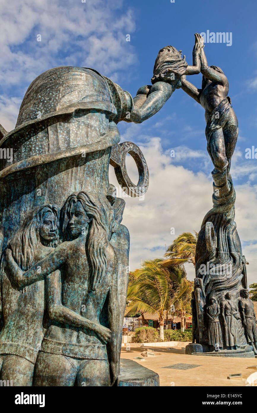 Sculptures Playa Del Carmen Mexico Stock Photo Alamy