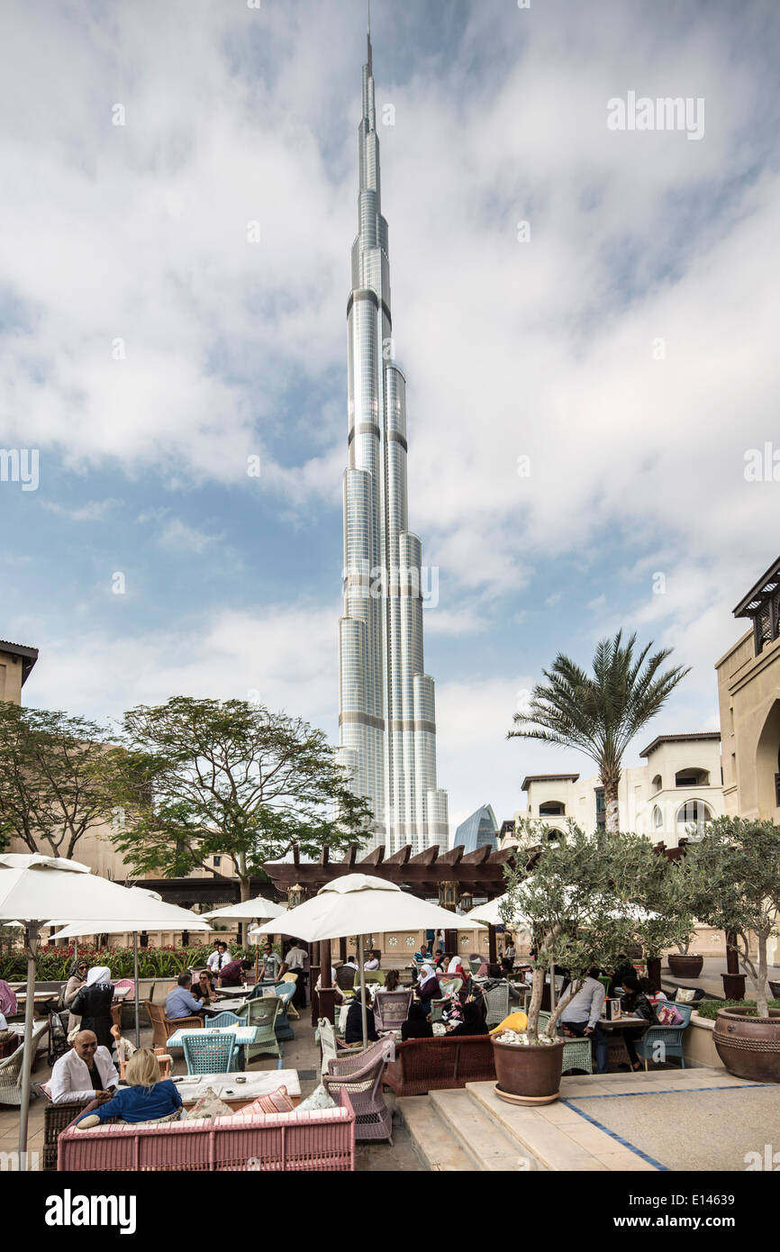 United Arab Emirates, Dubai, Burj Khalifa, the highest building in the world Stock Photo