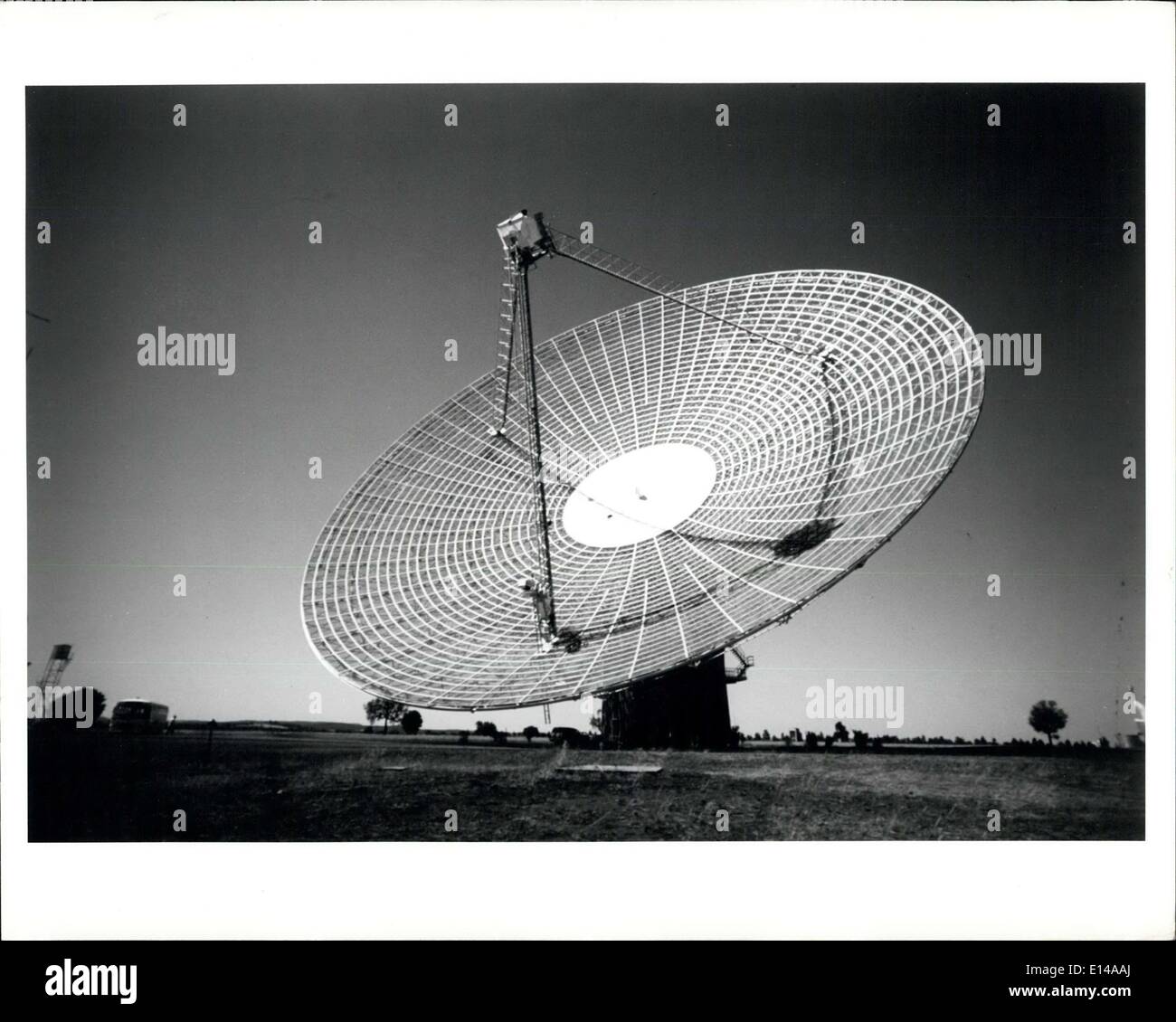 Apr. 17, 2012 - Parkes Radio Telescope, N.S.W. Stock Photo