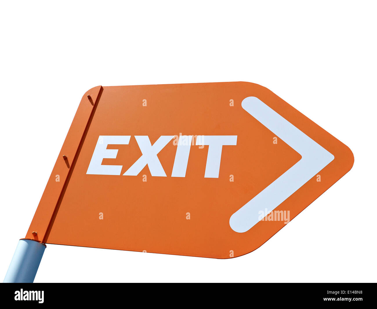 Exit sign UK Stock Photo