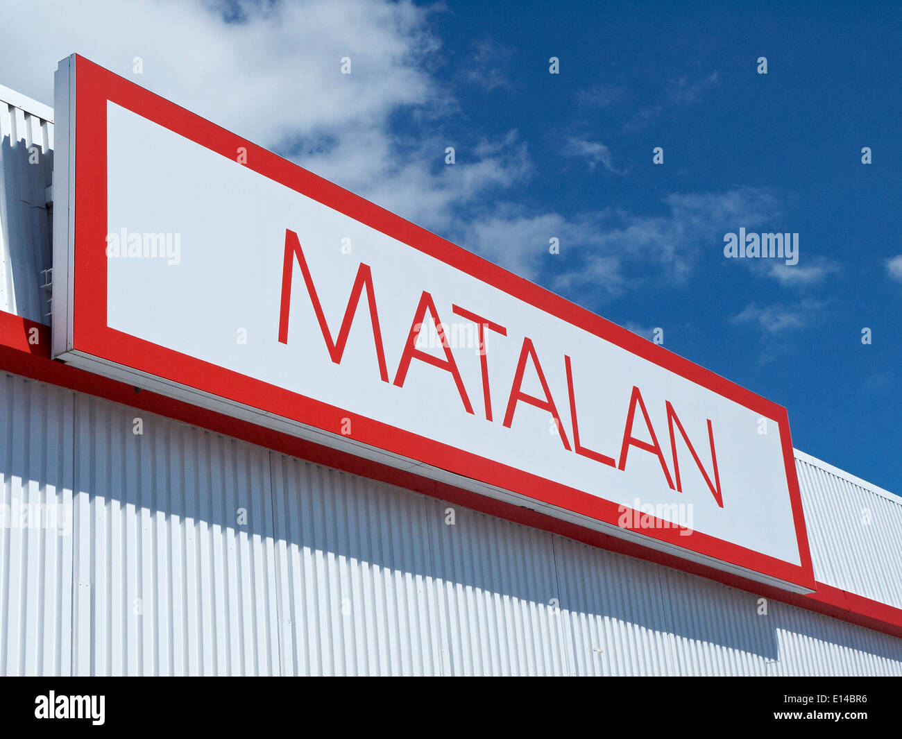 Matalan sign UK Stock Photo