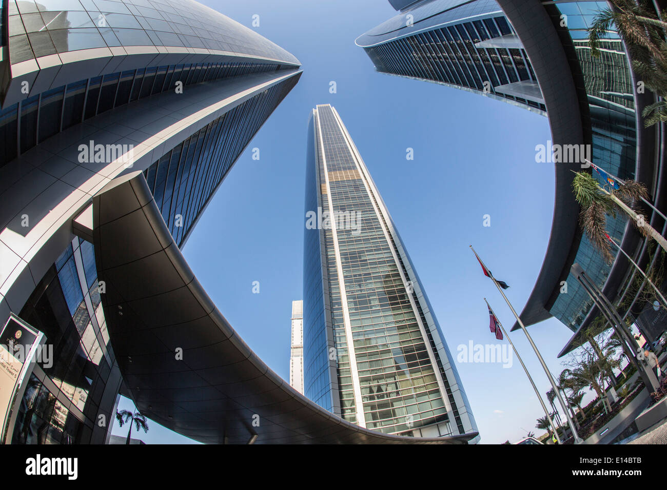 United Arab Emirates,  Abu Dhabi, Etihad Towers Stock Photo