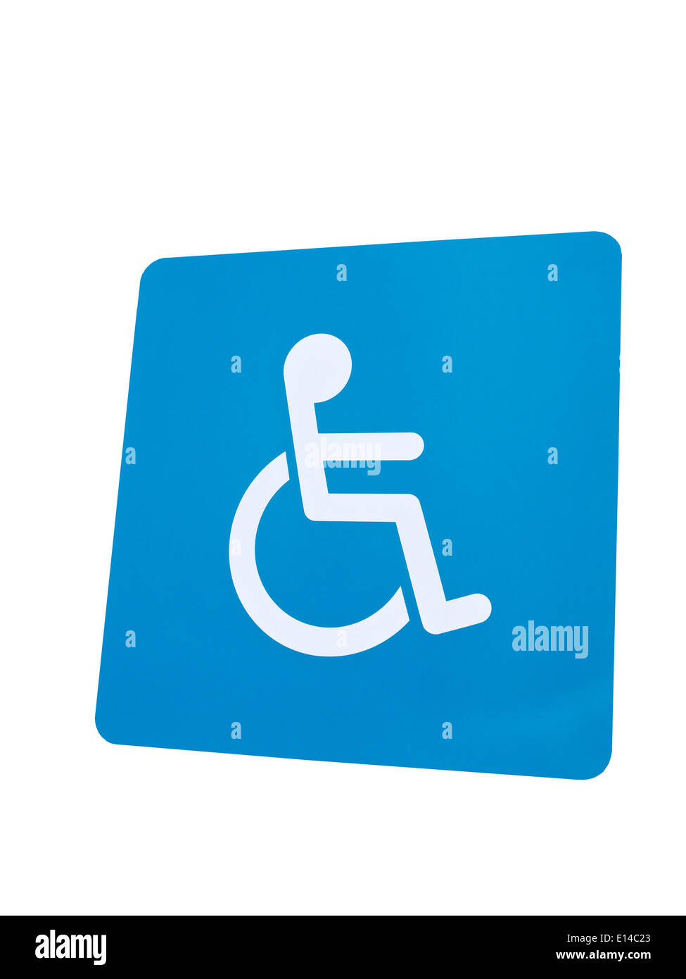 Blue badge holders only parking space Cut Out Stock Images & Pictures