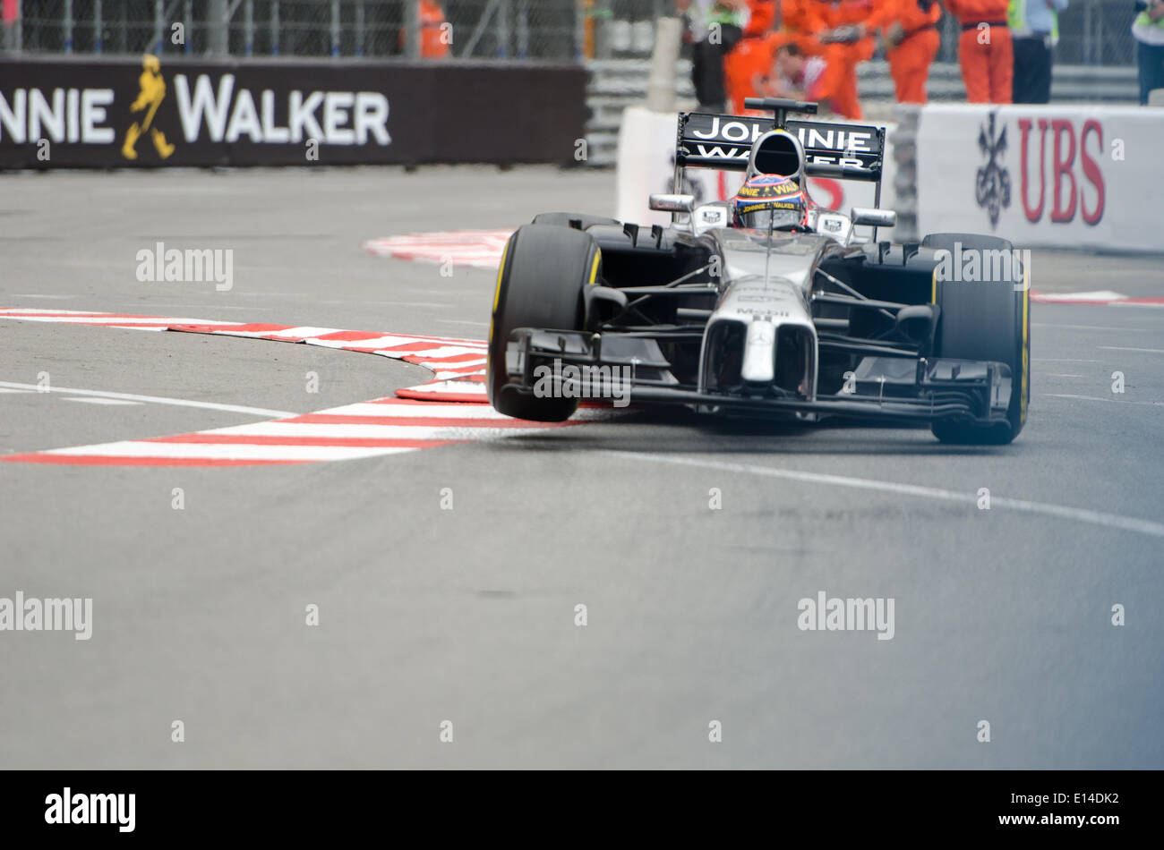 Monaco 22nd May 2014 Jenson Button Gbr Driver For Vodafone