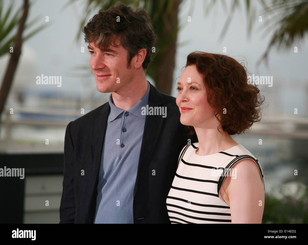 Cannes, France. 22nd May 2014. actor Barry Ward and Actress Simone Kirby at  the photo call for the film Jimmy's Hall at the 67th Cannes Film Festival,  Thursday 22nd May 2014, Cannes,