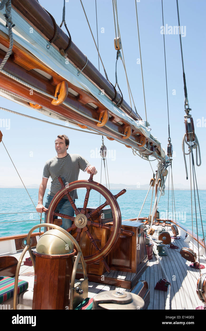 Man Steering Boat Africa High Resolution Stock Photography and Images ...