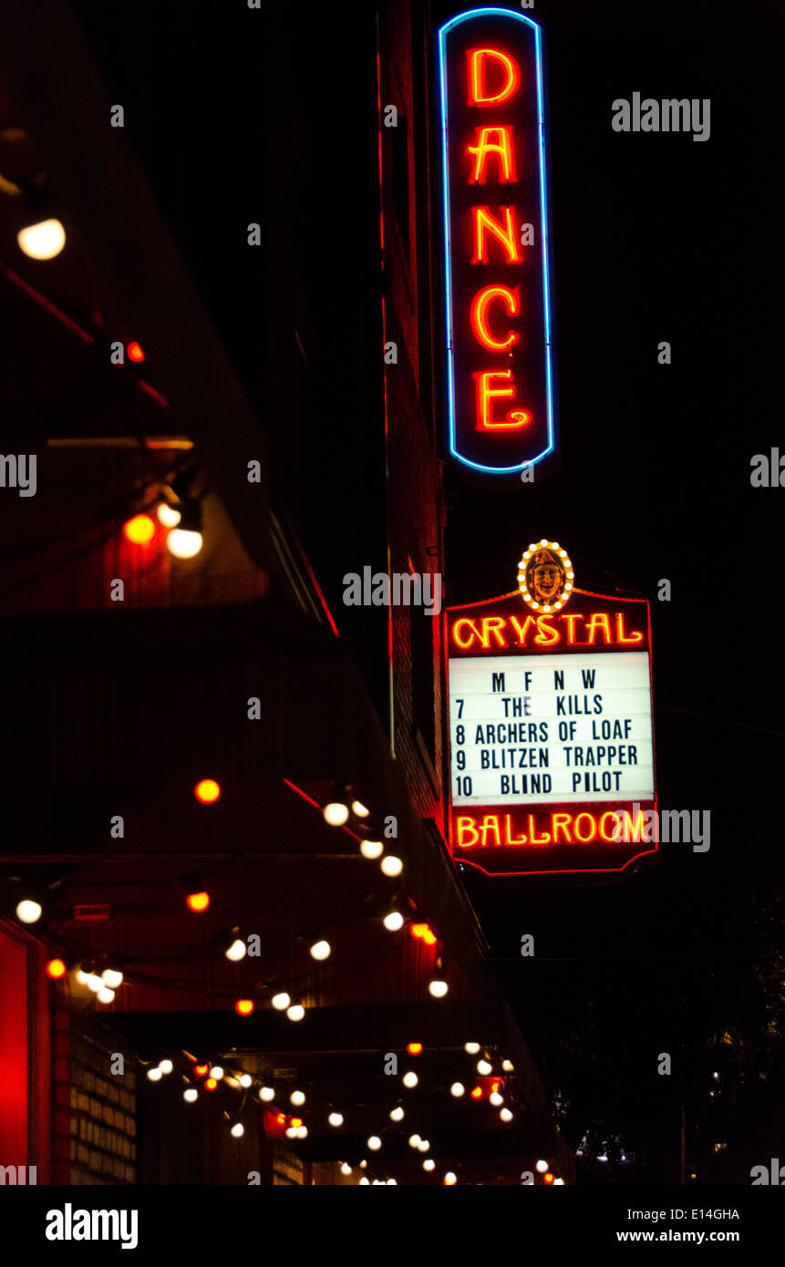 Crystal Ballroom Portland Oregon Stock Photo